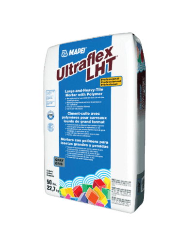 Mapei Ultraflex LHT Ciment-colle de qualité professionnelle pour carreaux lourds de grand format, Gris - 50 lbs