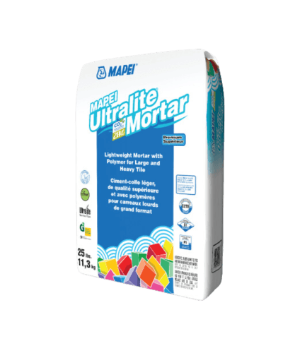 Mortier léger haut de gamme Mapei Ultralite avec polymère - 25 lbs