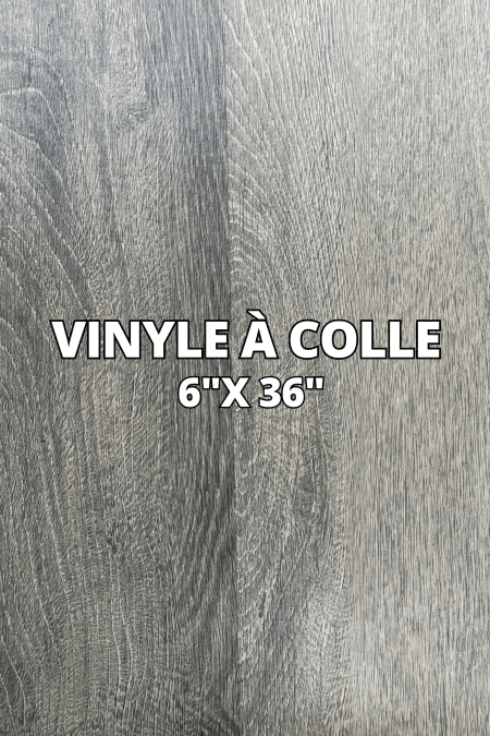 Revêtement Vinyle à Colle - 6"x 36" - 1.39$/pi²