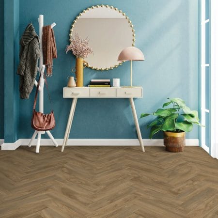 Couvre-Plancher | Feuille de Vinyle - Repère brun B0144